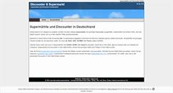 Desktop Screenshot of discounter-supermarkt.de